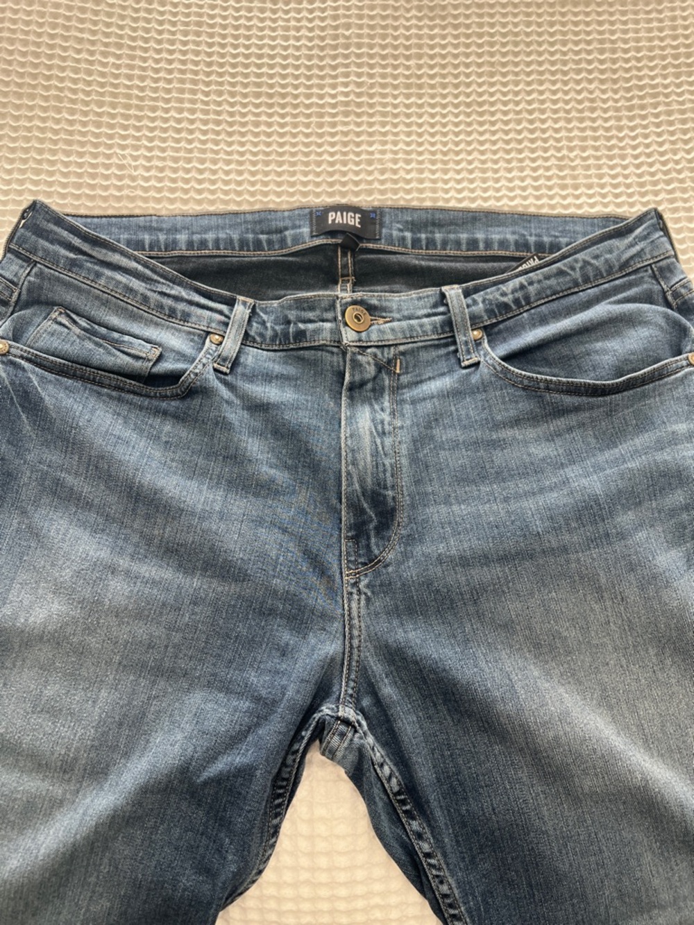 PAIGE Federal Skinny Jeans in Medium Blue Wash